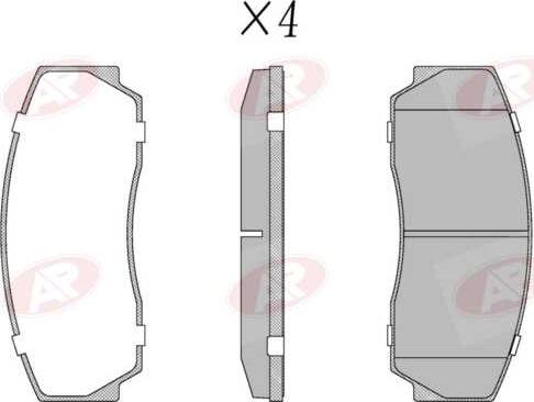 AP-SA 5AP5447 - Set placute frana,frana disc - allinparts.ro