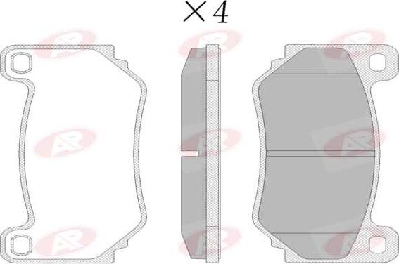 AP-SA 5AP5450 - Set placute frana,frana disc - allinparts.ro
