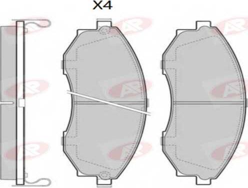 AP-SA 5AP5524 - Set placute frana,frana disc - allinparts.ro