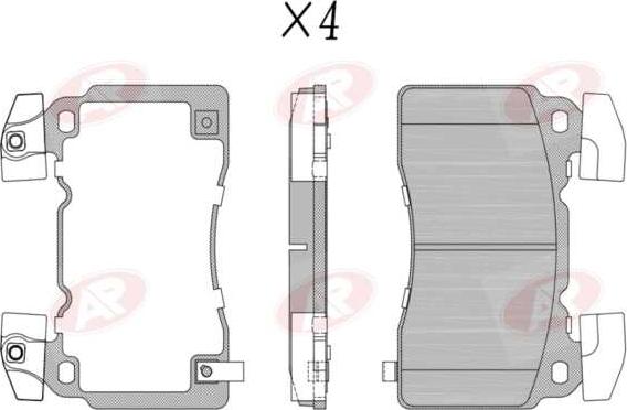 AP-SA 5AP5522 - Set placute frana,frana disc allinparts.ro