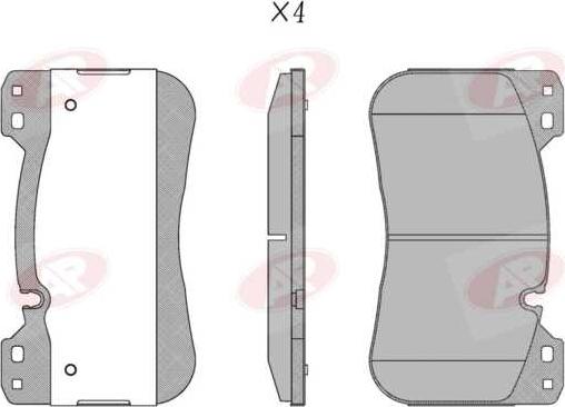 AP-SA 5AP5608 - Set placute frana,frana disc - allinparts.ro