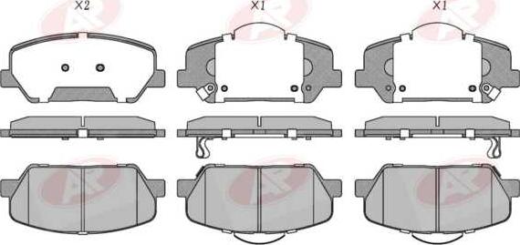 AP-SA 5AP5094 - Set placute frana,frana disc allinparts.ro