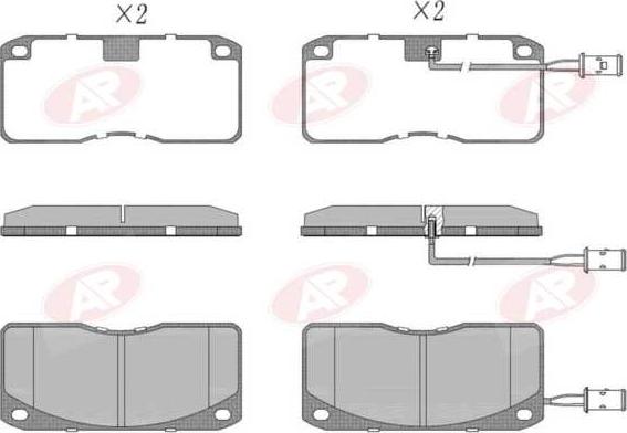 AP-SA 5AP500 - Set placute frana,frana disc allinparts.ro