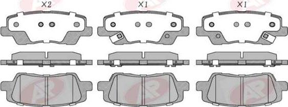 AP-SA 5AP5039 - Set placute frana,frana disc allinparts.ro