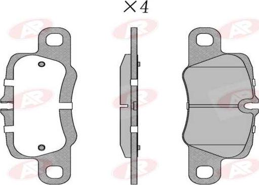 AP-SA 5AP5037 - Set placute frana,frana disc - allinparts.ro
