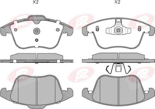 AP-SA 5AP5079 - Set placute frana,frana disc - allinparts.ro