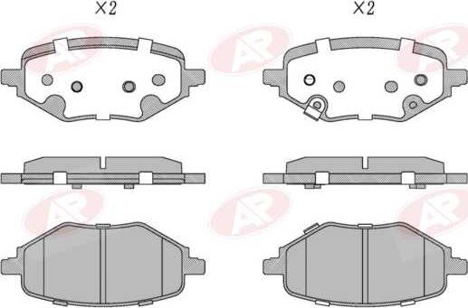 AP-SA 5AP5193 - Set placute frana,frana disc - allinparts.ro