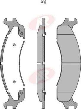 AP-SA 5AP5142 - Set placute frana,frana disc - allinparts.ro