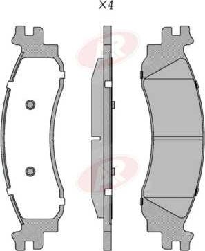 AP-SA 5AP5147 - Set placute frana,frana disc - allinparts.ro
