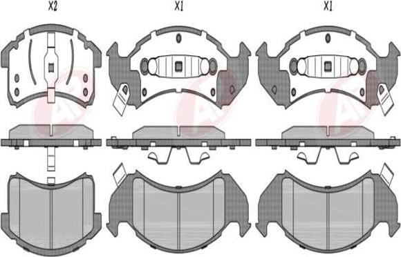 AP-SA 5AP5164 - Set placute frana,frana disc allinparts.ro