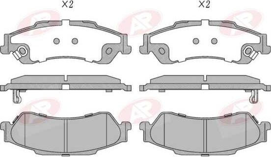 AP-SA 5AP5161 - Set placute frana,frana disc allinparts.ro