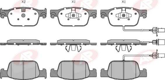 AP-SA 5AP5113 - Set placute frana,frana disc allinparts.ro