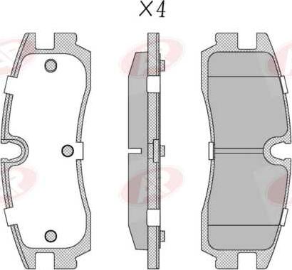 AP-SA 5AP5304 - Set placute frana,frana disc allinparts.ro