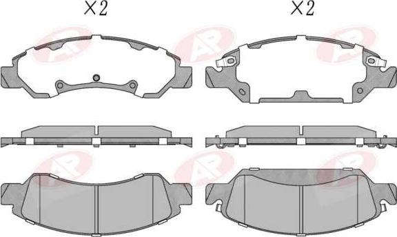 AP-SA 5AP5302 - Set placute frana,frana disc - allinparts.ro