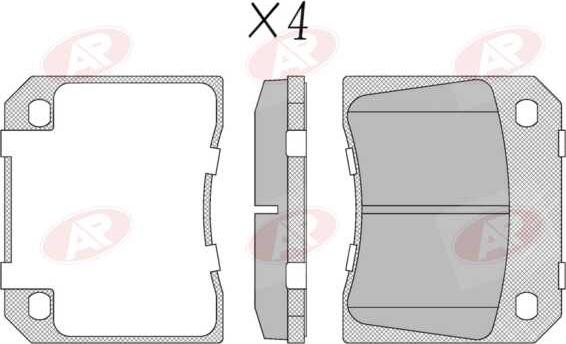 AP-SA 5AP530 - Set placute frana,frana disc allinparts.ro