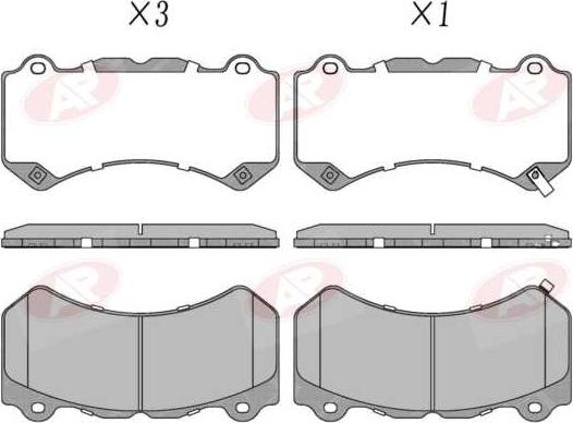 AP-SA 5AP5381 - Set placute frana,frana disc allinparts.ro