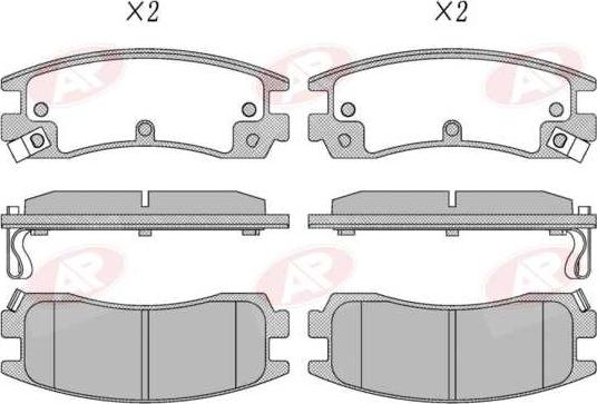 AP-SA 5AP5297 - Set placute frana,frana disc allinparts.ro