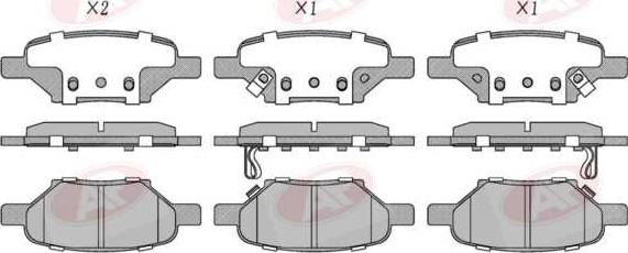 AP-SA 5AP5240 - Set placute frana,frana disc - allinparts.ro