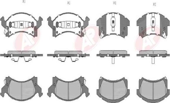 AP-SA 5AP5242 - Set placute frana,frana disc - allinparts.ro