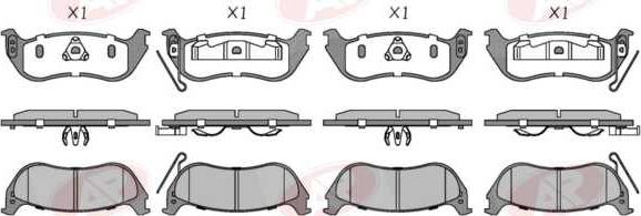 AP-SA 5AP5261 - Set placute frana,frana disc - allinparts.ro