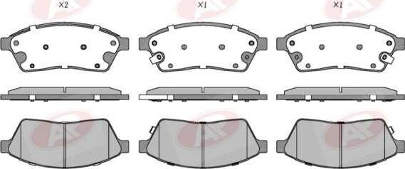 AP-SA 5AP5229 - Set placute frana,frana disc - allinparts.ro