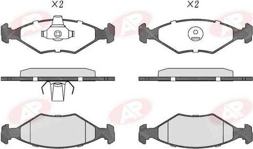 AP-SA 5AP679 - Set placute frana,frana disc - allinparts.ro