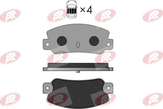 AP-SA 5AP095 - Set placute frana,frana disc - allinparts.ro