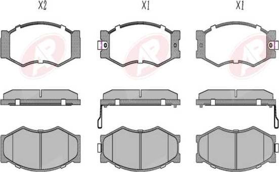 AP-SA 5AP092-CN - Set placute frana,frana disc allinparts.ro