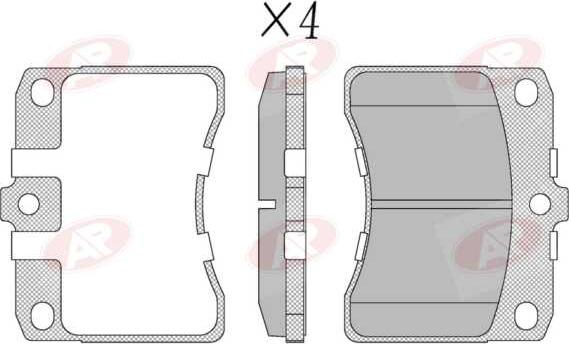 AP-SA 5AP056 - Set placute frana,frana disc allinparts.ro