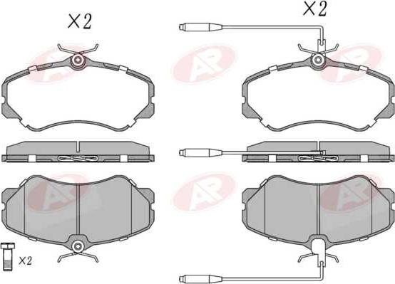 AP-SA 5AP011 - Set placute frana,frana disc allinparts.ro
