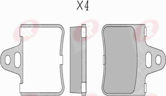AP-SA 5AP194 - Set placute frana,frana disc allinparts.ro