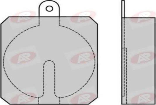 AP-SA 5AP1950 - Set placute frana,frana disc allinparts.ro