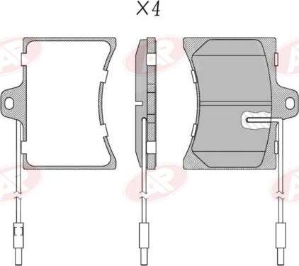 AP-SA 5AP195 - Set placute frana,frana disc allinparts.ro