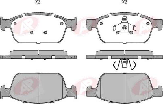 AP-SA 5AP1932 - Set placute frana,frana disc allinparts.ro