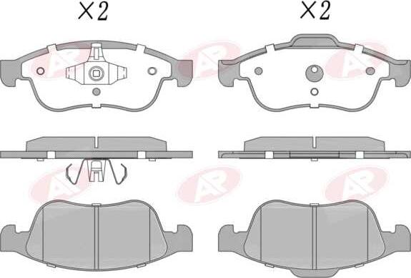 AP-SA 5AP1493 - Set placute frana,frana disc allinparts.ro