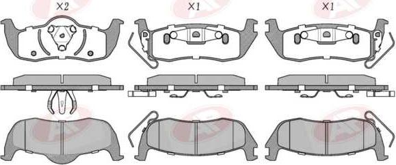 AP-SA 5AP1405 - Set placute frana,frana disc allinparts.ro