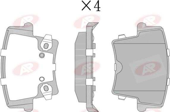 AP-SA 5AP1400 - Set placute frana,frana disc - allinparts.ro