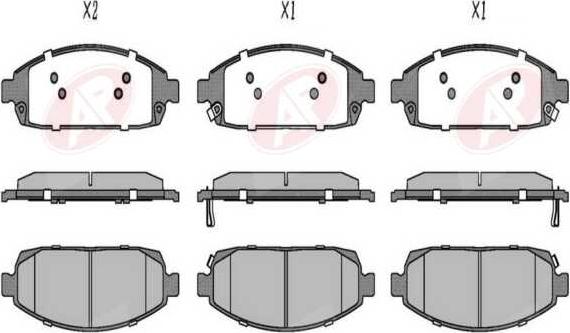 AP-SA 5AP1403 - Set placute frana,frana disc allinparts.ro