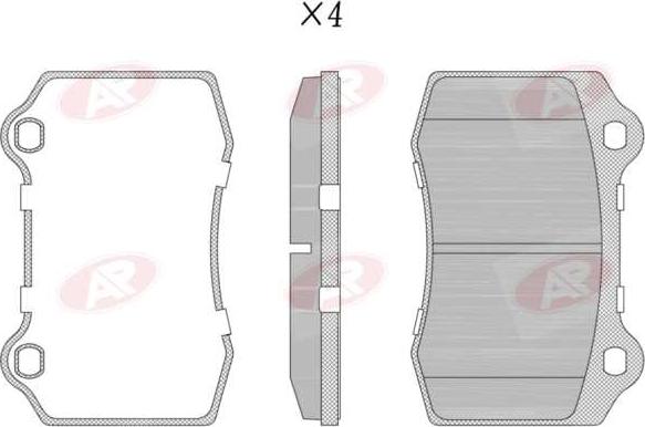 AP-SA 5AP1426 - Set placute frana,frana disc allinparts.ro