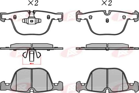 AP-SA 5AP1473 - Set placute frana,frana disc allinparts.ro