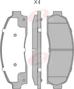 AP-SA 5AP1542 - Set placute frana,frana disc - allinparts.ro