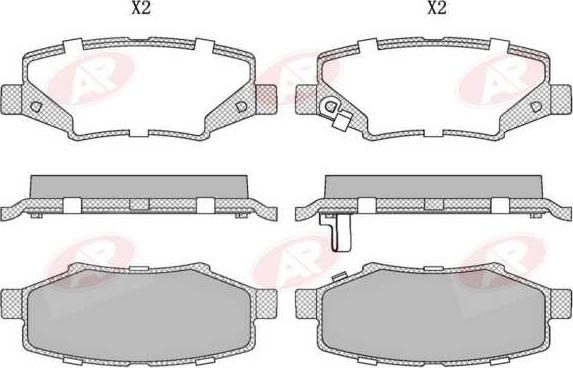 AP-SA 5AP1555 - Set placute frana,frana disc - allinparts.ro