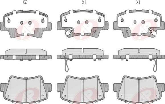 AP-SA 5AP1558 - Set placute frana,frana disc allinparts.ro