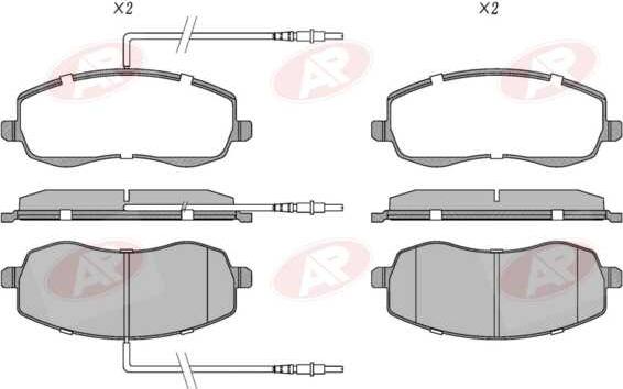 AP-SA 5AP1557 - Set placute frana,frana disc allinparts.ro