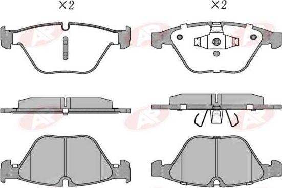 AP-SA 5AP1509 - Set placute frana,frana disc - allinparts.ro