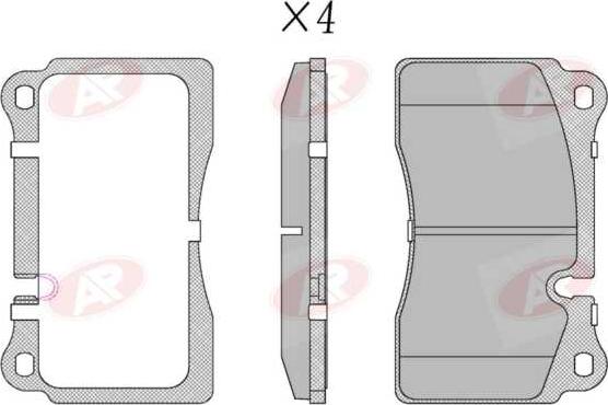 AP-SA 5AP1505 - Set placute frana,frana disc - allinparts.ro