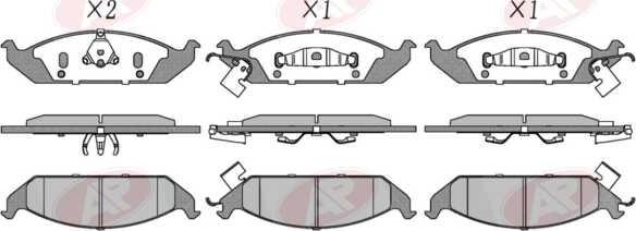 AP-SA 5AP1519 - Set placute frana,frana disc allinparts.ro