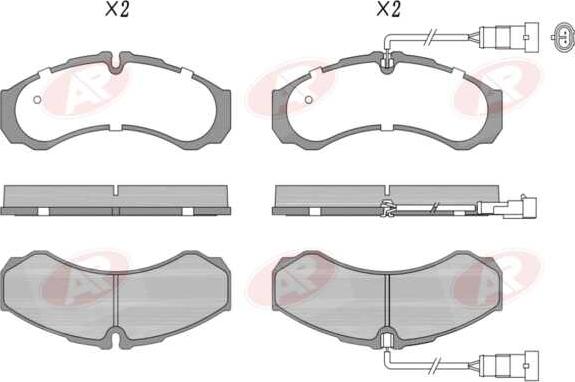 AP-SA 5AP1515 - Set placute frana,frana disc allinparts.ro