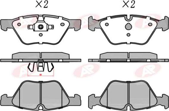 AP-SA 5AP1511 - Set placute frana,frana disc - allinparts.ro