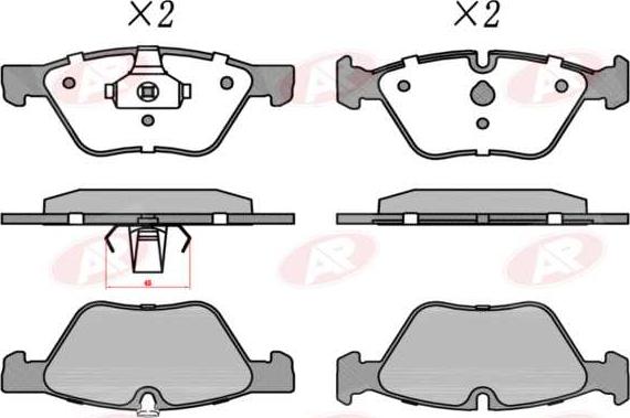 AP-SA 5AP1512 - Set placute frana,frana disc - allinparts.ro
